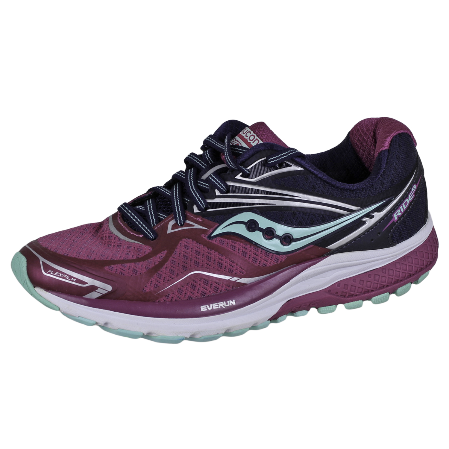 Saucony Ride 9 calzado para correr mujeres púrpura/azul/menta 9 | eBay